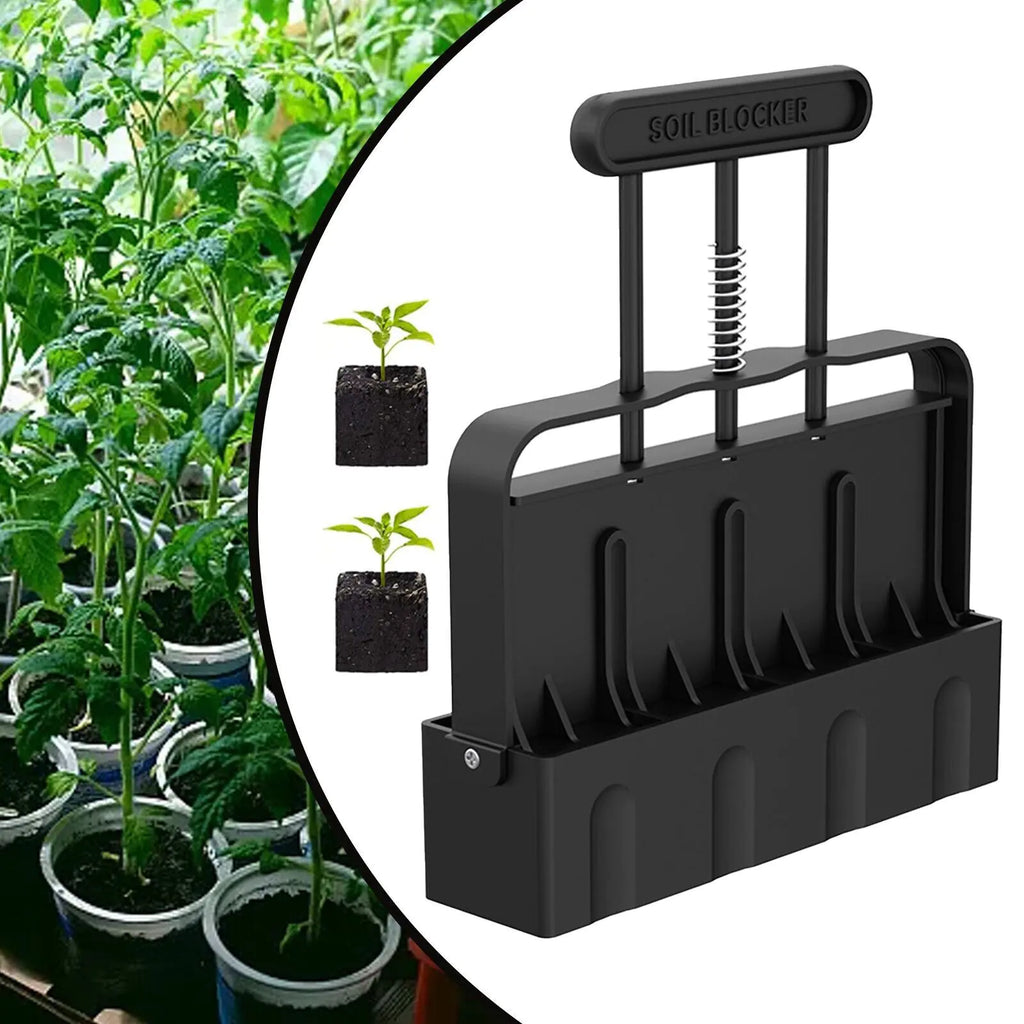 Manual Soil Block Maker for Garden Seedling Tool